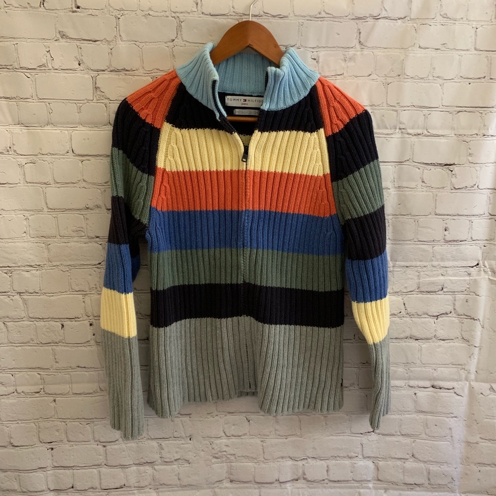 Tommy Hilfiger 100% cotton zip up sweater